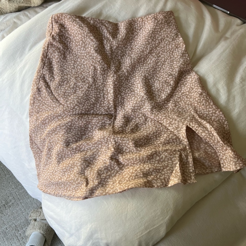 Floral Tan Skirt